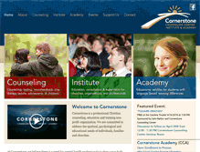 Tablet Screenshot of cornerstonecounselingnc.org